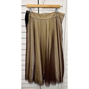 Vera Cristina Vintage Beaded Tulle Skirt Boho Fairy Whimsigoth Women's Size 14